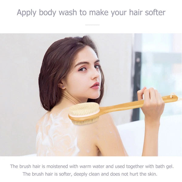 Massage Bath Brush Body Shower Scrubber Antiskid Silicone Hard Bristle