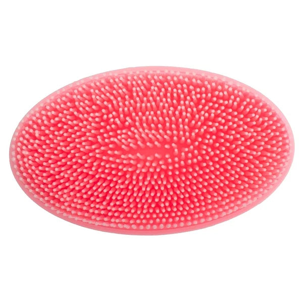 Exfoliating Silicone Body Scrubber, Easy to Clean, Eco Friendly (Pink)