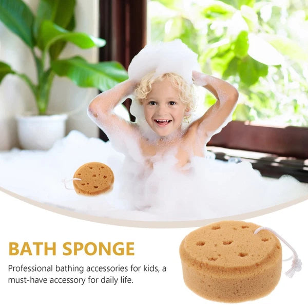 4 Pcs Bath Sponge Round Scrub Shower Loofah Sponges Scrubber for Body