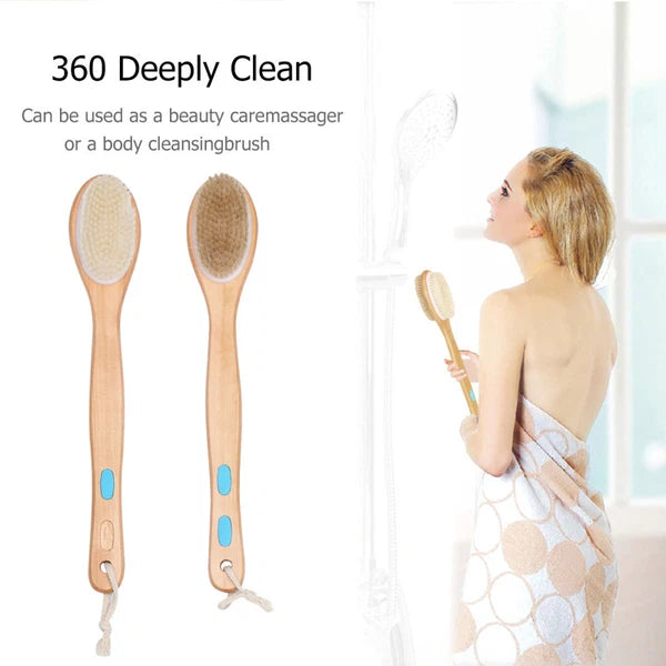 Massage Bath Brush Body Shower Scrubber Antiskid Silicone Hard Bristle