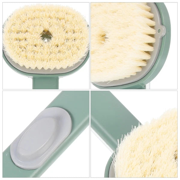 Long Handle Scrub Brush Man Shower Body Bath Back for Exfoliating