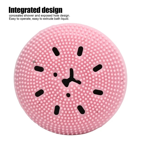 Dog Bath Brush Cat Rubber Soft Foaming Bath Brush Shower Scrubber with Shampoo