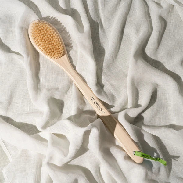 Bath Bristle Brush, for Cleansing & Exfoliating, Synthetic Bristles, Brown