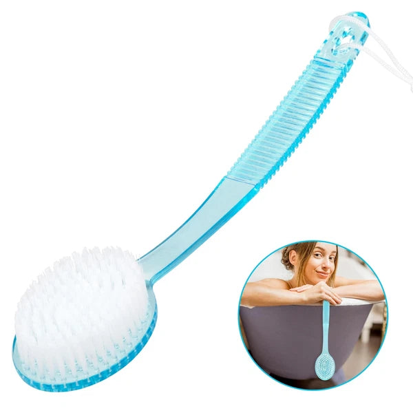Bath Brush with Bristles Long Handle for Exfoliating Back Body and Feet Bath ...
